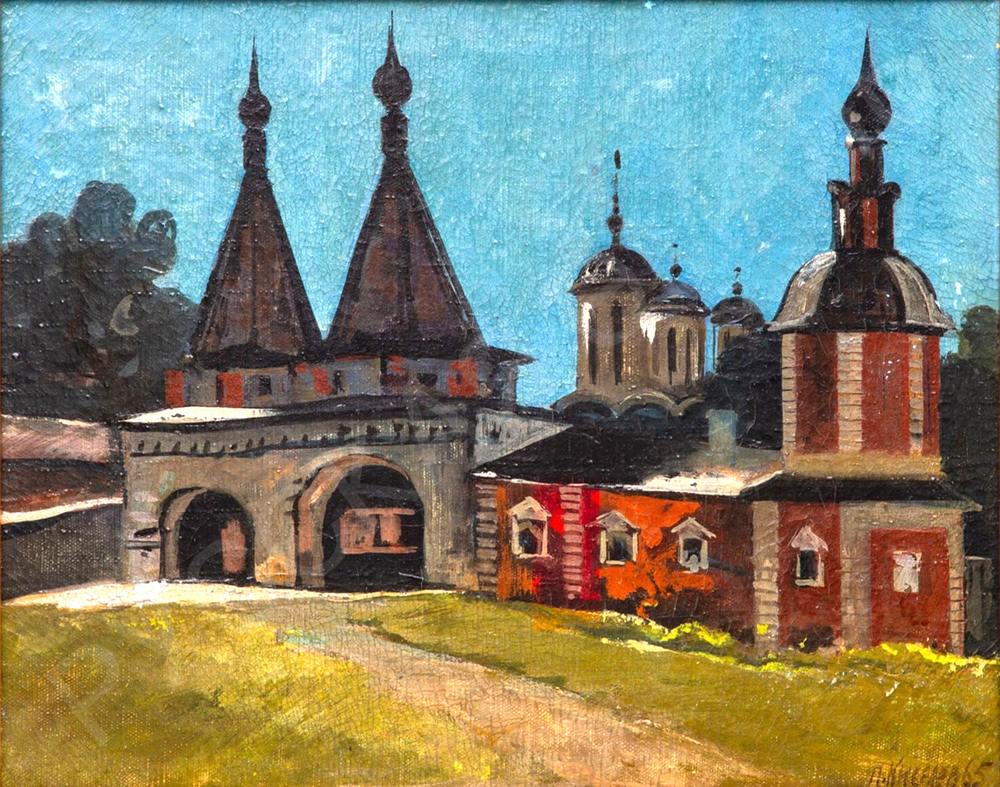 Киселев Петр Дмитриевич (1918-2004). Суздаль. Масло. 1965. СССР. 40х50 см.