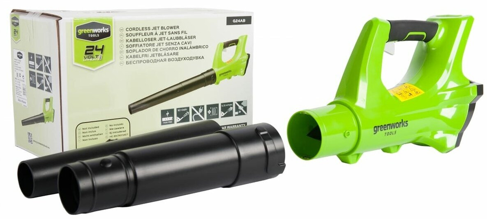 Аккумуляторная воздуходувка Greenworks G24AB, 24В без АКБ и ЗУ (2404807)