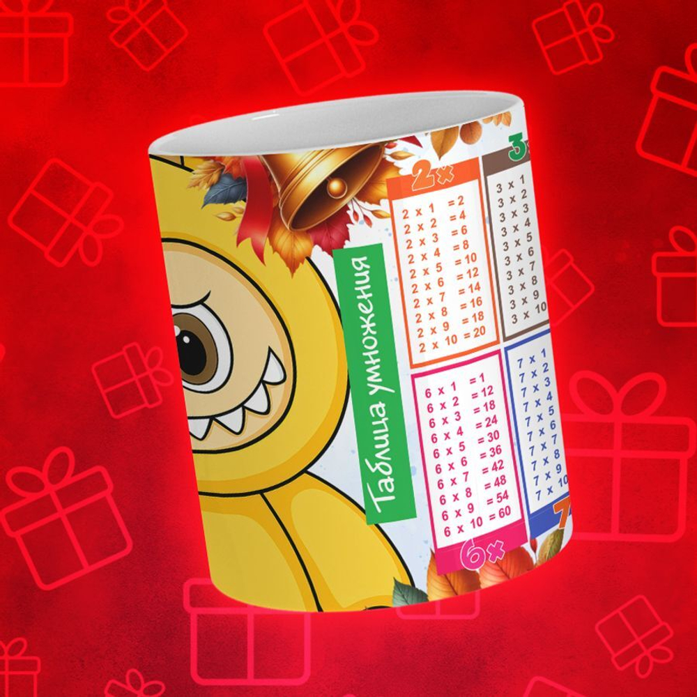 Лабубу с таблицей умножения