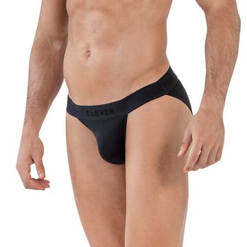 Мужские трусы танга черные Clever Moda DESEO BRIEF 162711