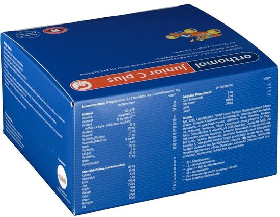 Orthomol Junior C plus Жевательные таблетки со вкусом мандарин-апельсин
