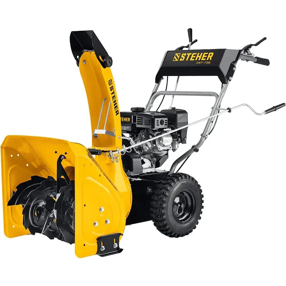 STEHER GST-756 снегоуборщик бензиновый 7 л.с. ковш 56 см, выброс 12 м, 6 вперед/2 назад