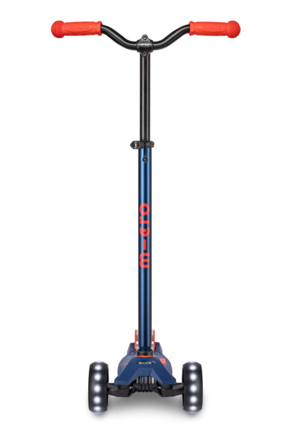 Самокат Maxi Micro Deluxe Pro LED синий/красный