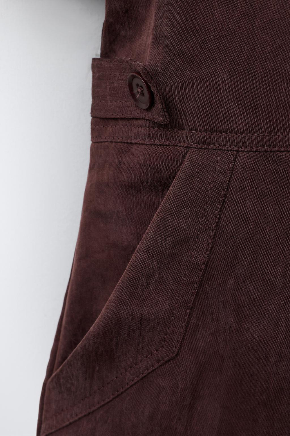ZARA КОРОТКИЙ КОМБИНЕЗОН, БОРДОВЫЙ