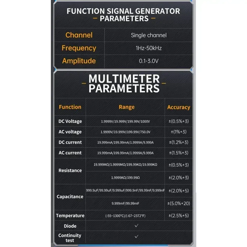 Осциллограф FNIRSI 2C53T, 2 щупа 10х в комплекте