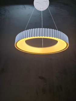 Люстра подвесная светодиодная Lanbos Piano, LED 120 Вт, до 30 кв м, белая