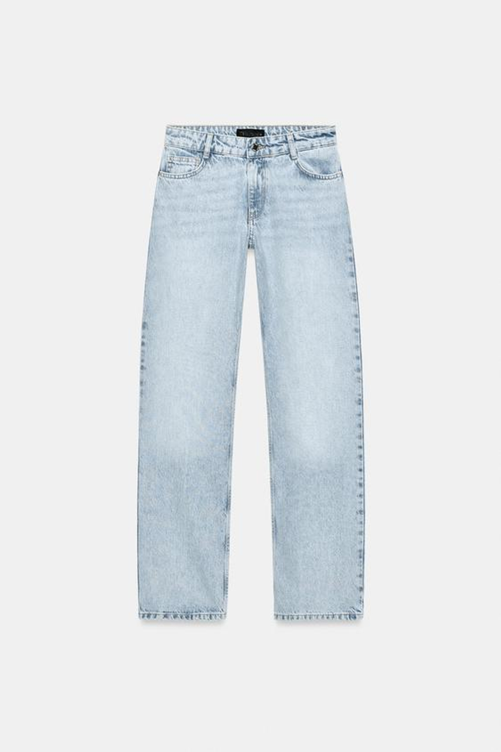 ZARA ДЖИНСЫ Z1975 С НИЗКОЙ ПОСАДКОЙ, ГОЛУБОЙ