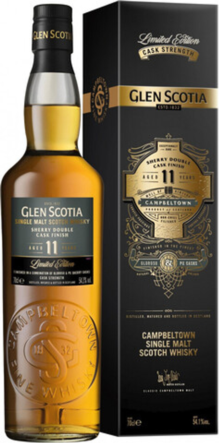 Виски Glen Scotia 11 Years Sherry Double Cask Finish gift box, 0.7 л.