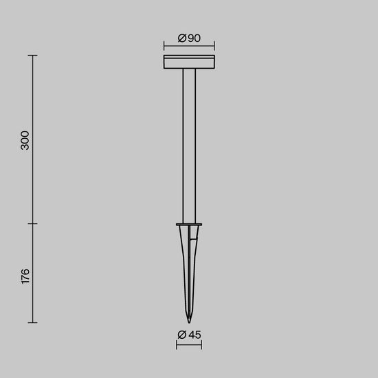 Ландшафтный светильник Outdoor O503FL-L4B3K