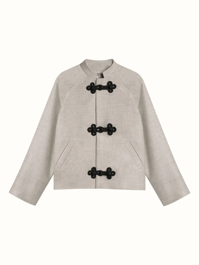 Жакет из шерсти Бежевый