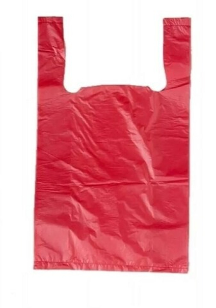 Пакет-майка ПНД 25+ 12х45 красная 8 мк Н