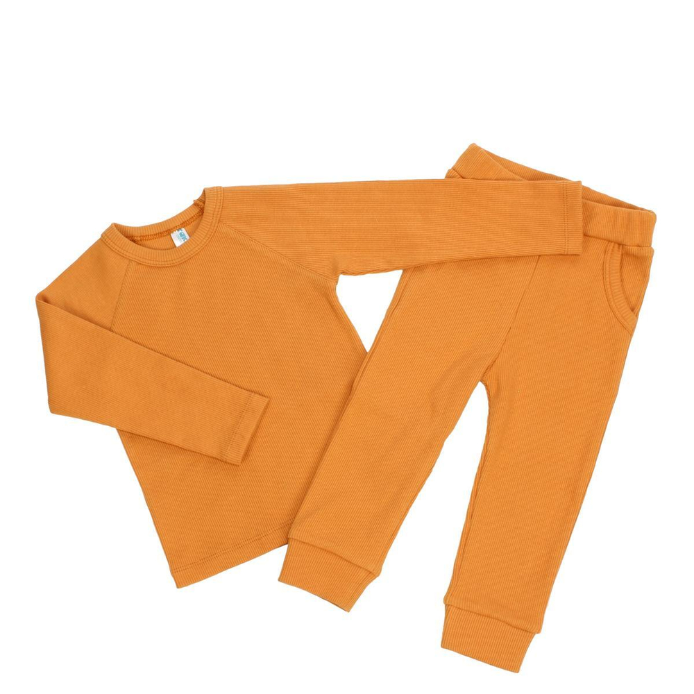 Комплект для н/рожд-х (футболка, штанишки) M1106LK-0/1 р.3-6(62-68) охра (Такро), 1 шт.