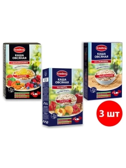 Диетическая овсяная каша-ассорти 215г * 3шт