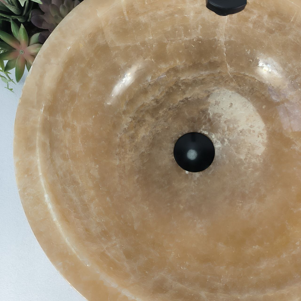 Раковина из оникса Bowl Yellow BO-64724 45*45*17 0200