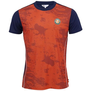 Мужская теннисная футболка Roland Garros 2026 Performance - clay/navy