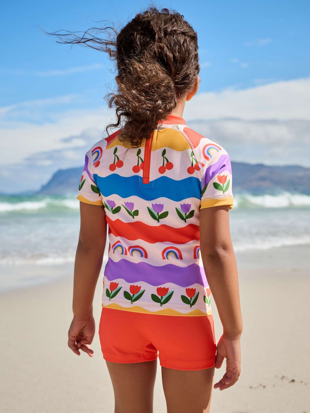 Купальник раздельный для девочки Next E77-678, Красный