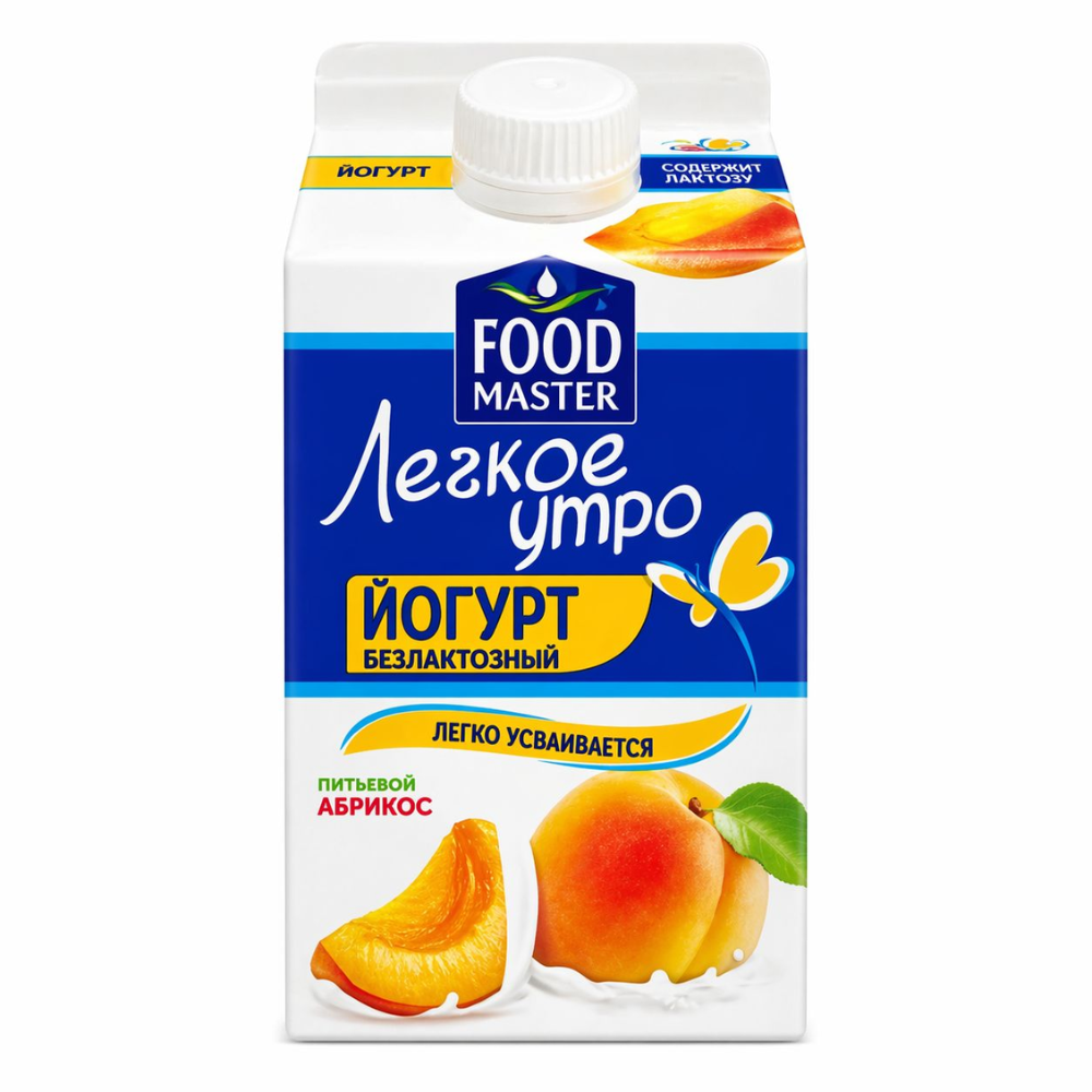 Йогурт Food Master Легкое утро Абрикос 450 гр