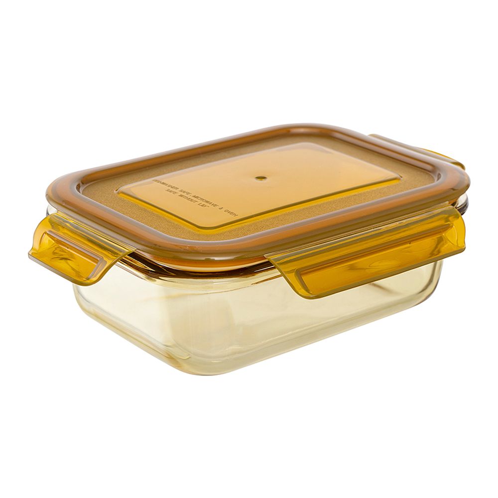 Контейнер для хранения и переноски продуктов 630 мл янтарного цвета