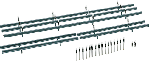 Аварийные барьеры, 32 маркерных столба, 1600 мм,  H0