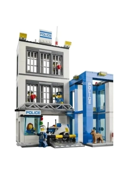 Конструктор Сити Полицейский участок 854 детали
