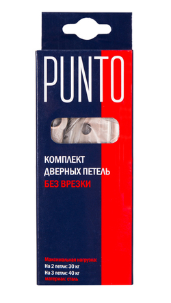 Петля универсальная Punto (Пунто) без врезки 200-2B 100x2,5 GR (графит)