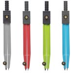 Циркуль Юнландия металлический, 115мм, в чехле, ассорти