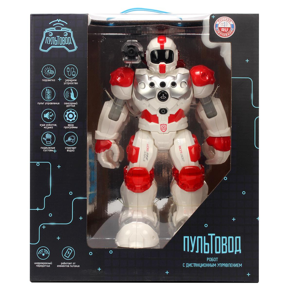 Робот на ДУ (Стреляет водой, танцует, двиг-ся во всех напр-ях), коробка ZYA-A2747