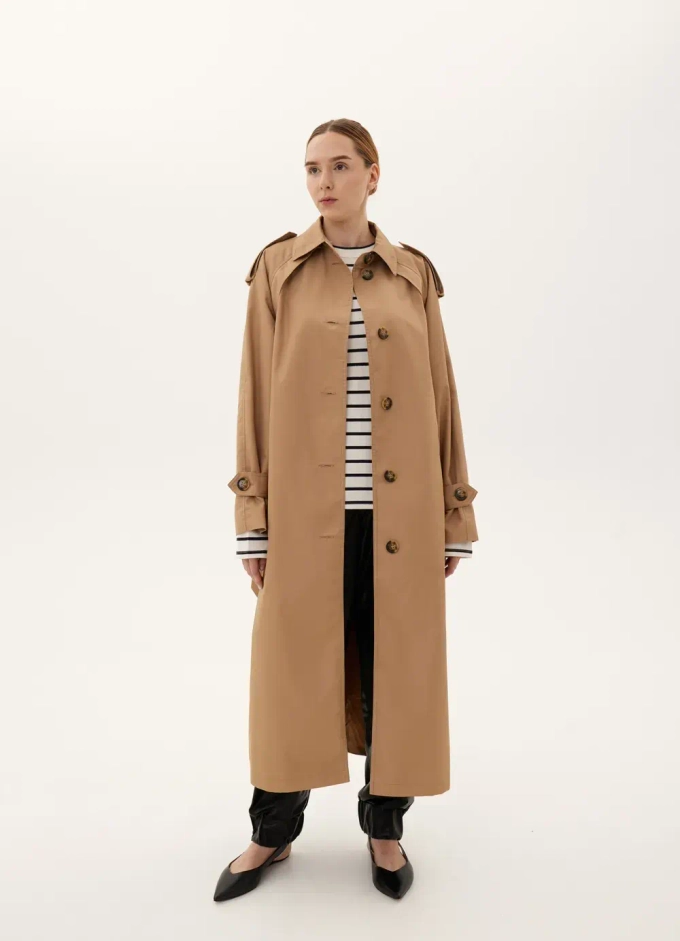 Плащ, бежевый