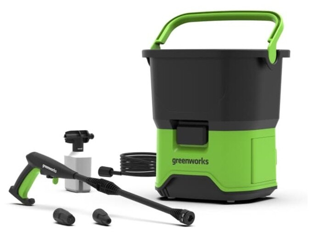 Мойка высокого давления аккумуляторная GREENWORKS GDC40 40В,70бар (5104507)