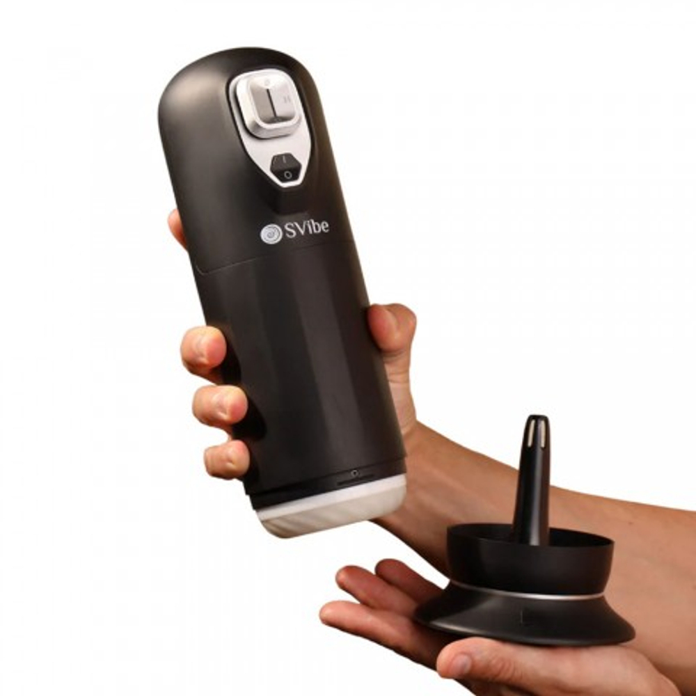 Мастурбатор SVibe Ikon JET 3-в-1: вибрация, подогрев, имитация фрикций