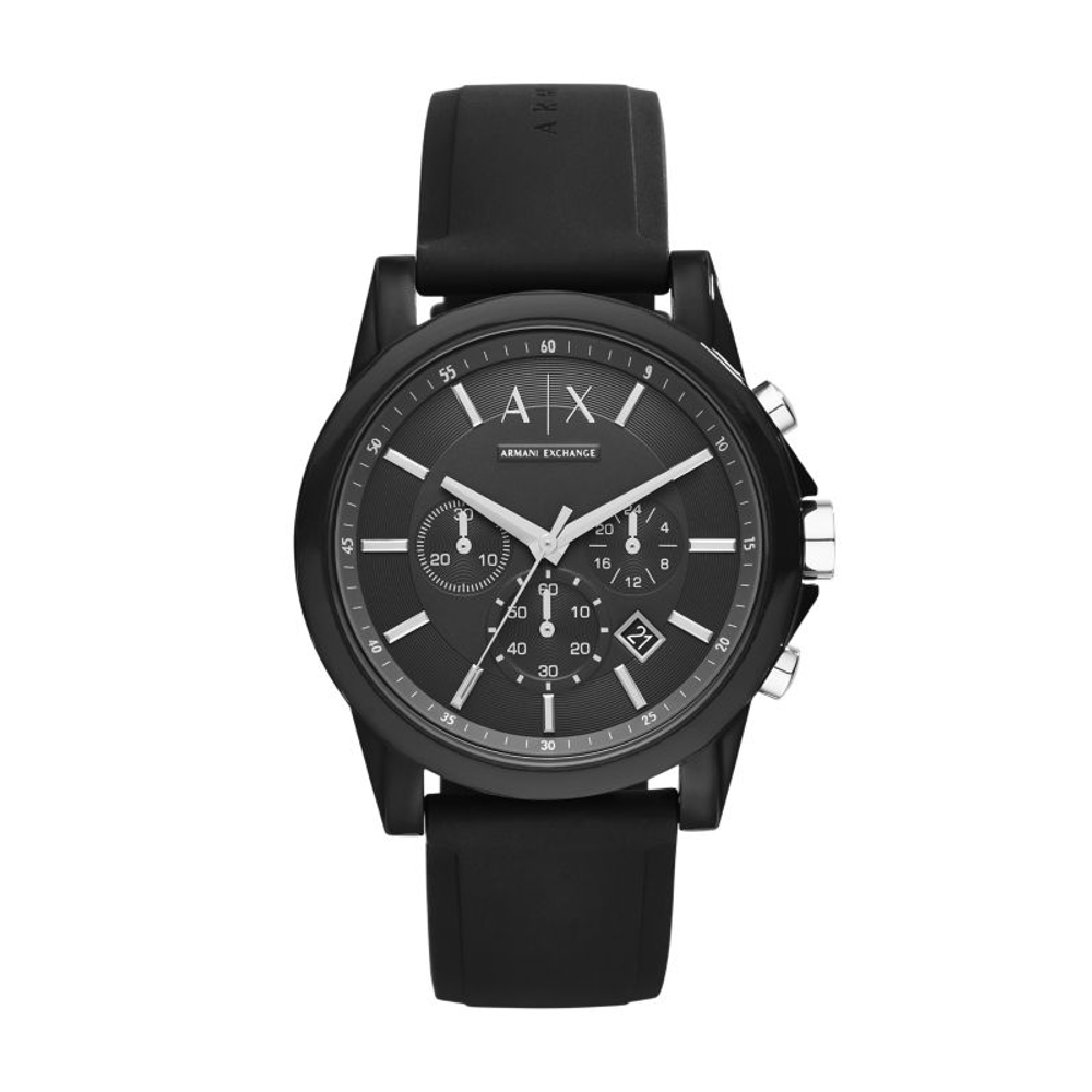 ARMANI EXCHANGEAE Wrist Watch Quartz Movement Silicone Strap Black Dial Men"s Watches Darth Vader Gift Box