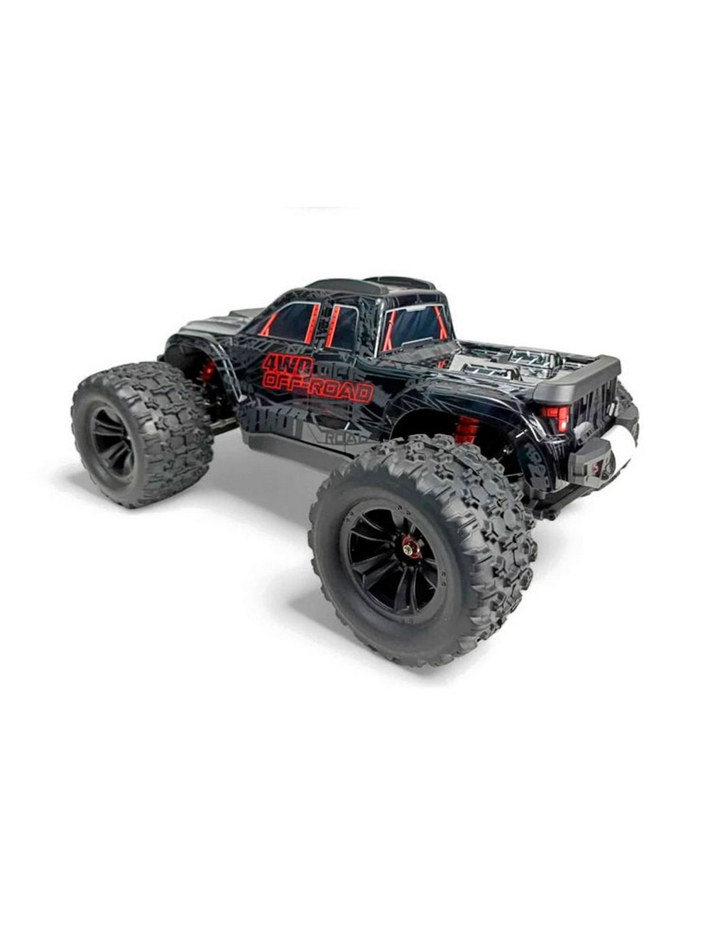 Радиоуправляемый монстр MJX Hyper Go 10208 V2 (черный) Brushless 4WD 2.4G LED 1/10, без ЗУ и акб
