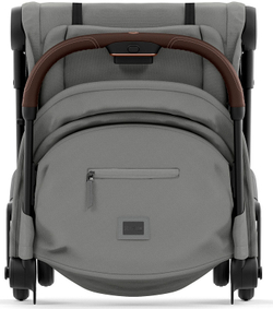 Коляска Cybex Coya Rosegold Frame Cloud G i-Size Fog Grey 2 в 1 Mirage Grey с дождевиком и бампером