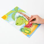 Набор для творчества "Сверкающая мозаика из мягкого пластика", "Крокодил", 21х29 см, ЮНЛАНДИЯ, 662366