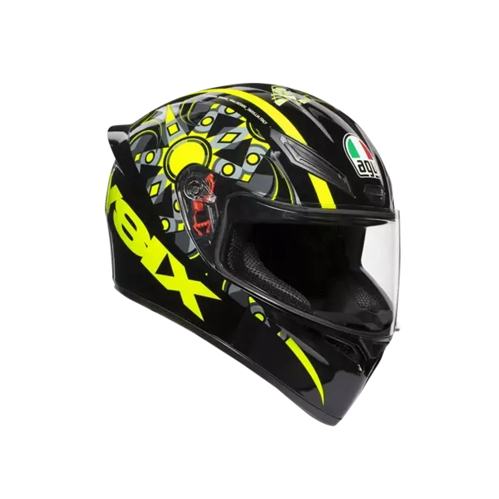 AGV K1 FLAVUM 46 Multi PLK Black/red