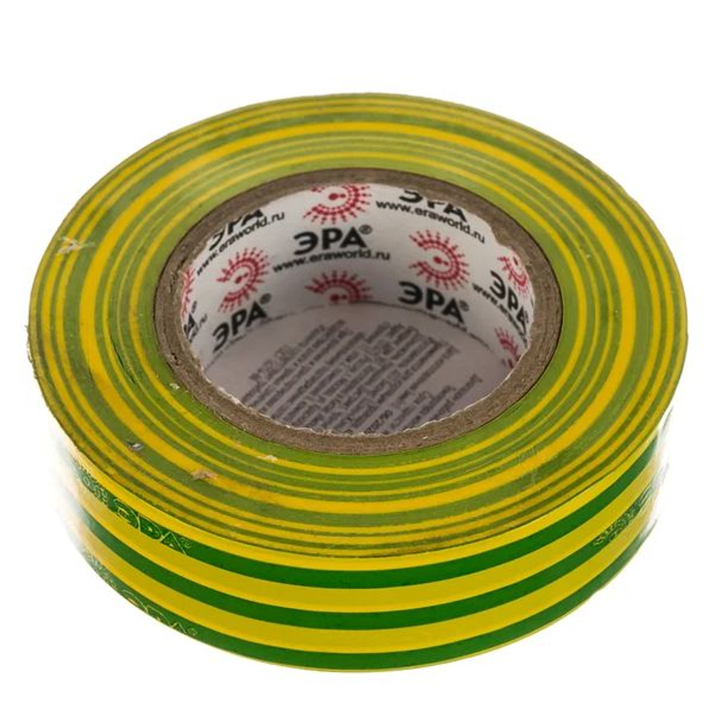 Изолента ПВХ 19ммх20м желто-зел. ЭРА C0036545