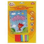 Аппликация мягкая мозаика "Три Кота" 17х23см. 100-AMP-TC2 (Мультиарт)