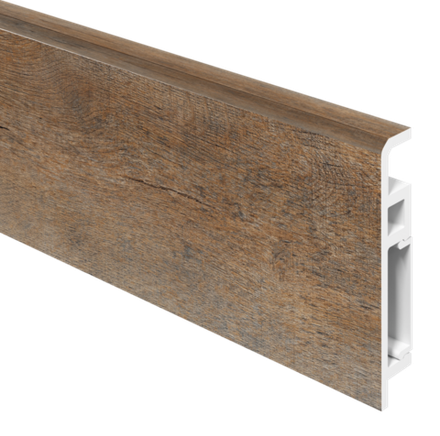 ПЛИНТУС НАПОЛЬНЫЙ ABERHOF LUXE (с монтажной планкой) ДУБ КОРНУОЛЛ
