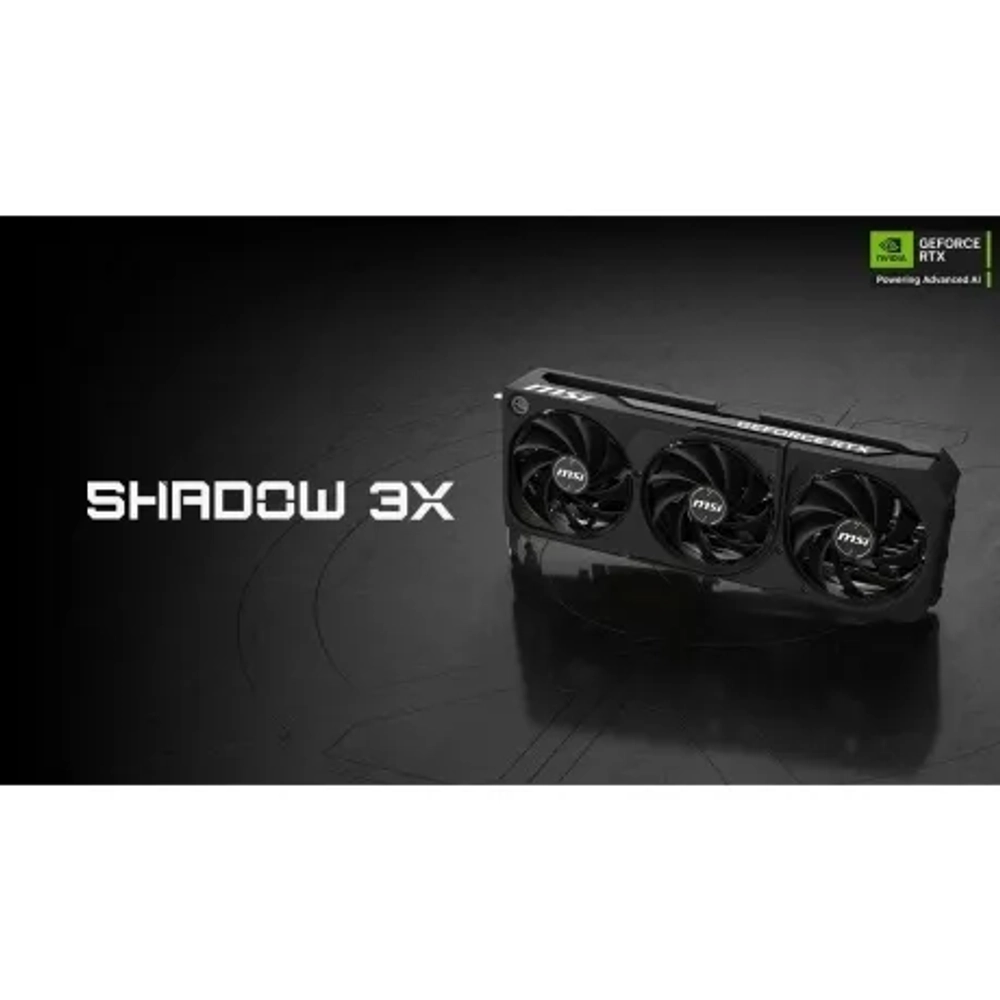Видеокарта MSI RTX5080 SHADOW 3X OC 16GB GDDR7 256bit 3xDP HDMI 3FAN RTL