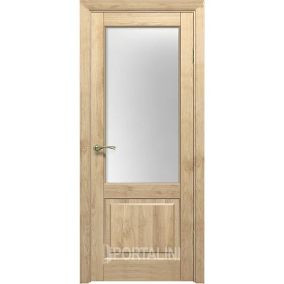 Купить Межкомнатная дверь массив дуба Порталини 2 остекление 1