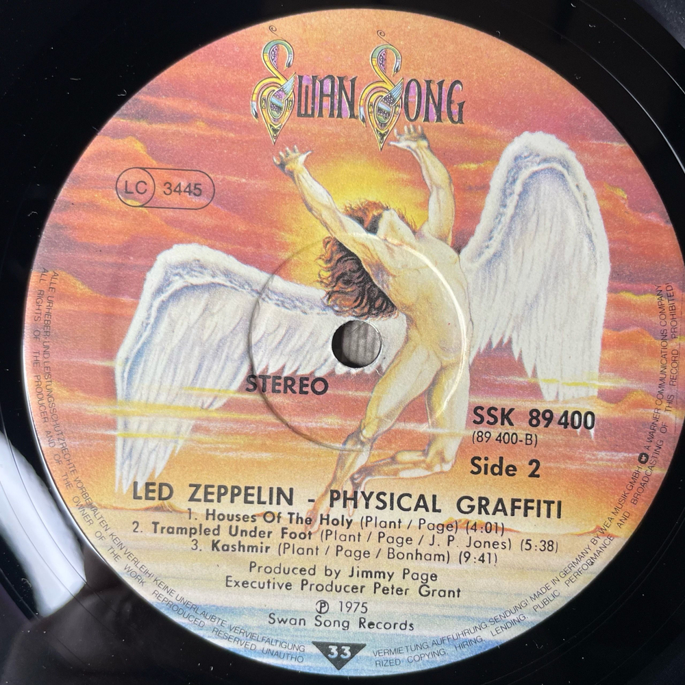 Винтажная виниловая пластинка LP Led Zeppelin Physical Graffiti (Германия 1975)