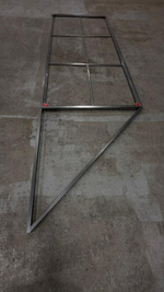 Каркас откатных ворот 4м проем для самостоятельной сварки из Т- профиля.