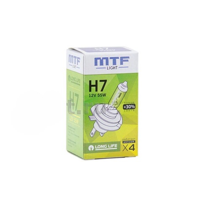 Автолампа 12V H7 55W MTF Standart +30%