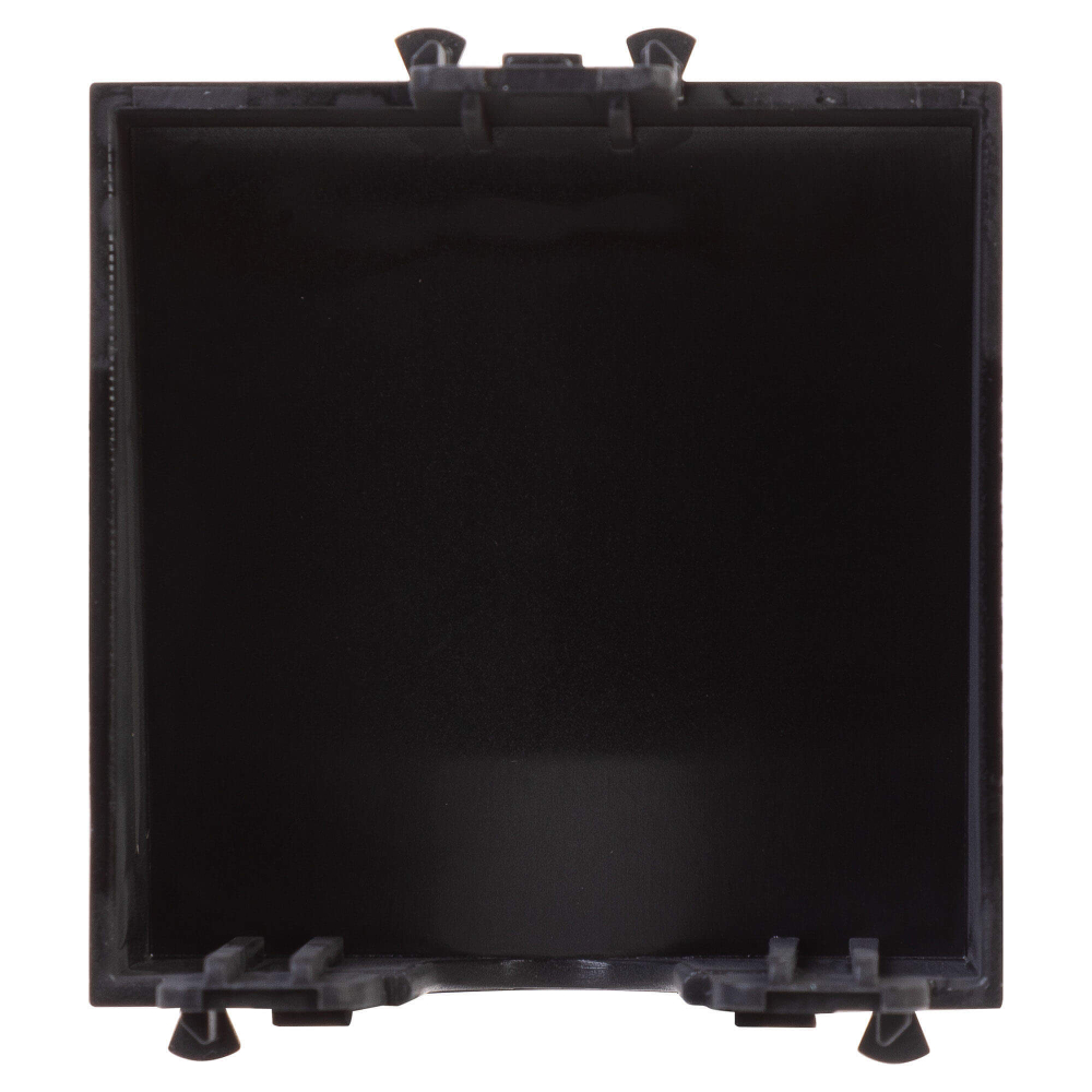 Вывод кабеля модульный "Avanti", "Черный матовый", 2 модуля