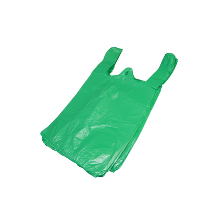 Пакет майка 25+12х45 (А2) зеленый 200/5000