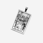 Подвеска-карта Таро "Влюбленные" 40*24мм, сталь