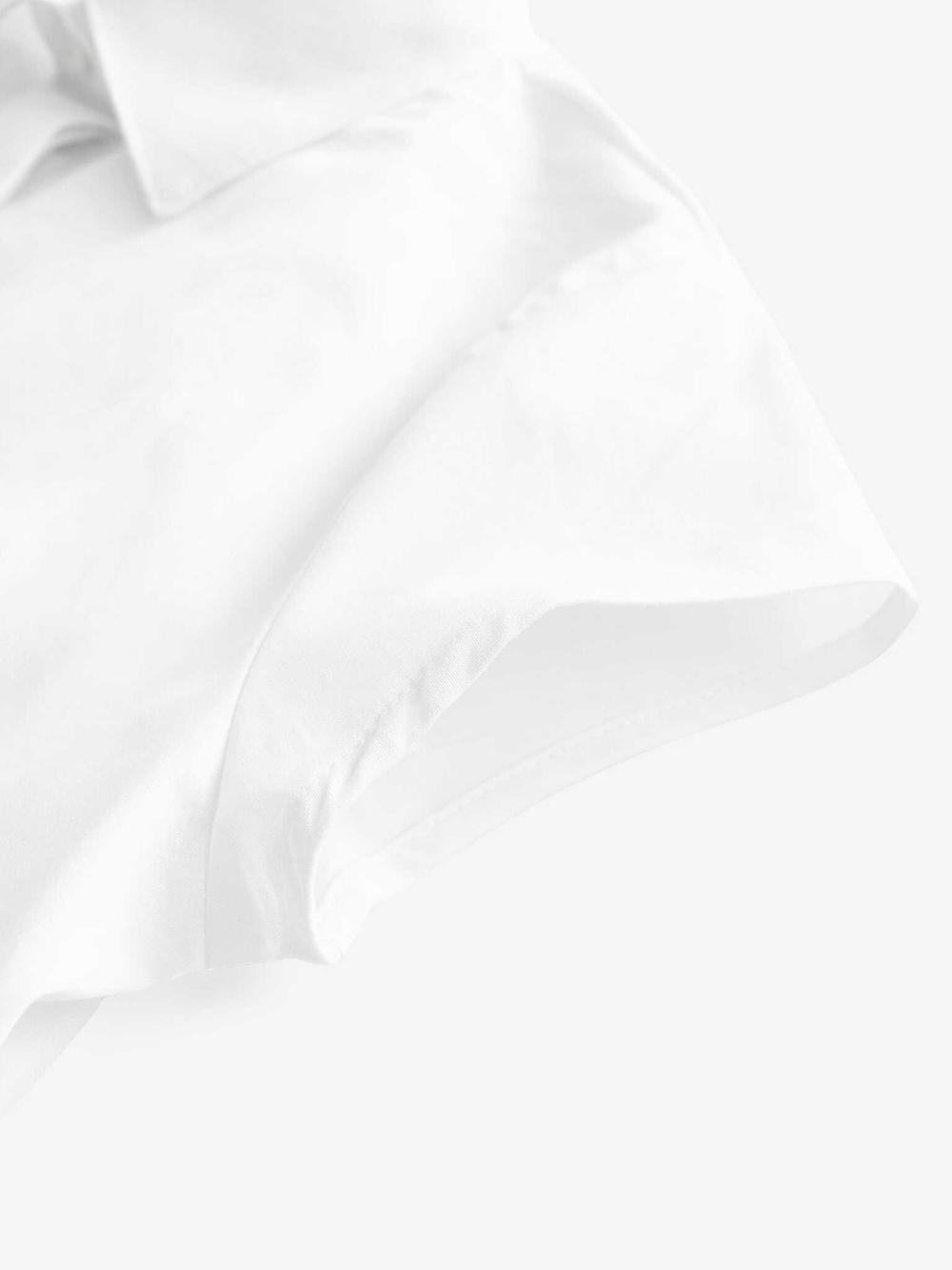 Рубашка школьная с коротким рукавом для девочки Next 778-689, 2 шт., Белый