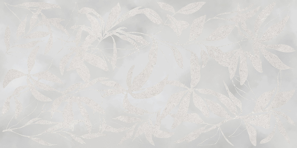 60x120 ArtWall Цветы Серый Матовый Ректификат
