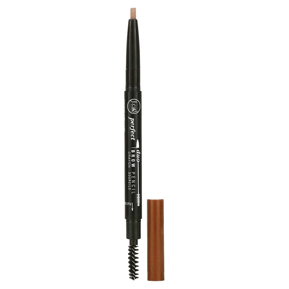 J.Cat Beauty, Карандаш для бровей Perfect Duo, оттенок BDP108 светло-коричневый, 0,25 г
