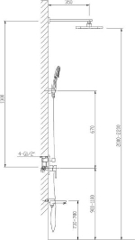 Душевой комплект Timo Selene SX-3069/00 SM1113, 3-х режимная, хром